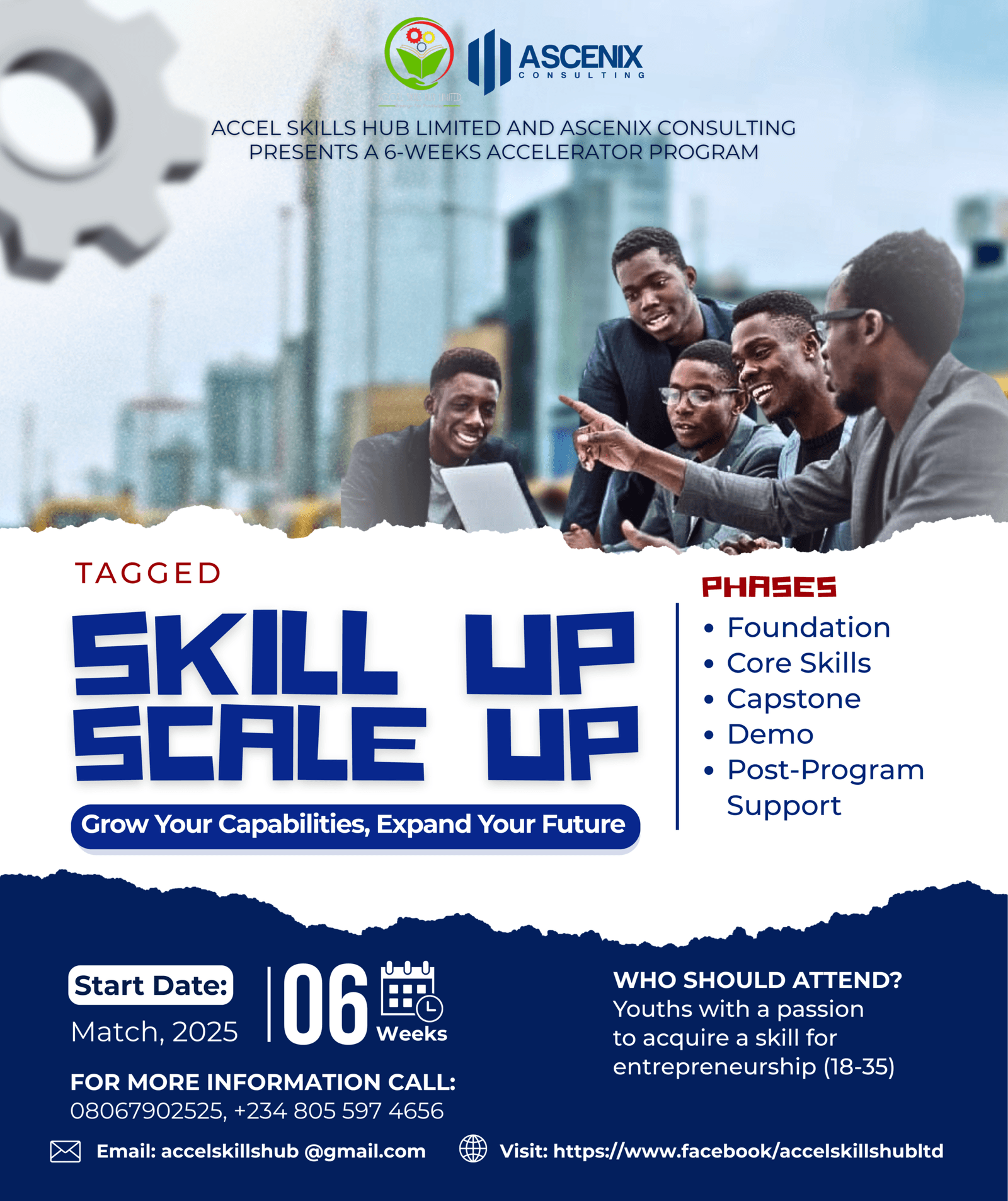 Skill Up, Scale Up accelerator programme announcement graphic